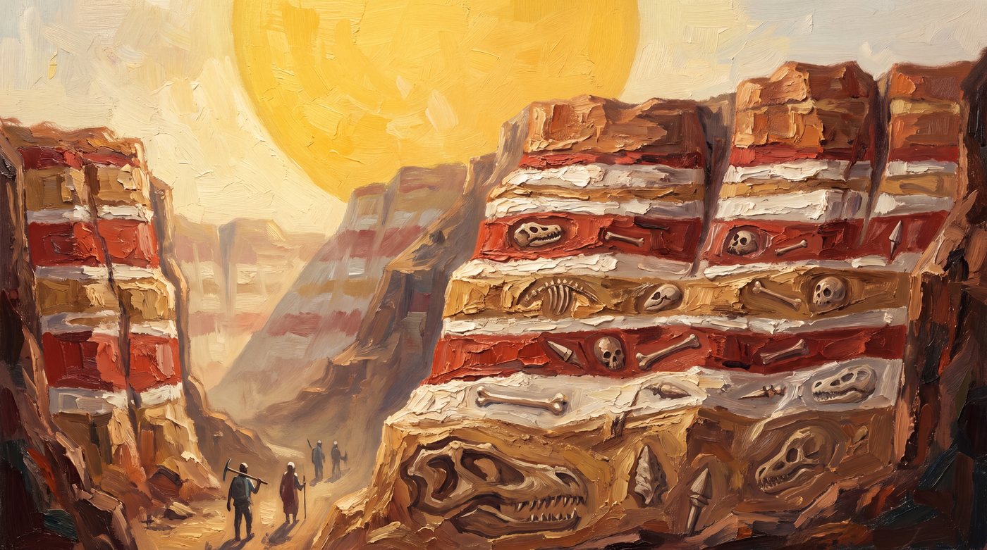 Olduvai Gorge — the layers